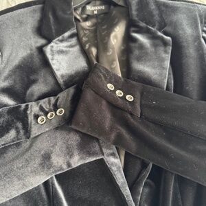 Black Velour Blazer - Size M
